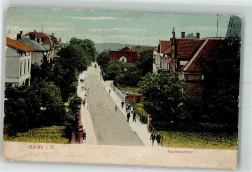 Bünde 1909 Gartenstraße Villen
