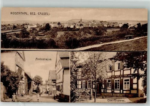 35119 W3559 Rosenthal , Hess 1913 - Amtsstraße Oberförsterei