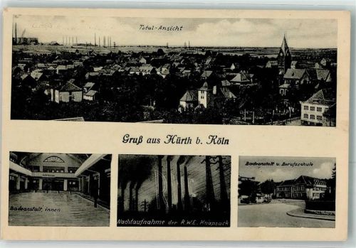 Hürth Badeanstalt RWE Knapsack Berufsschule