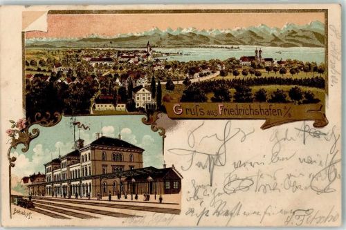 Friedrichshafen 1900 Bahnhof