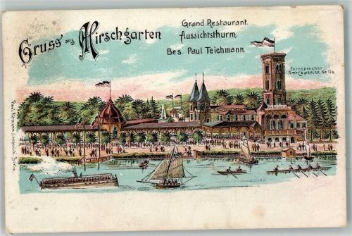 Köpenick 1913 Gasthaus zum Hirschen Aussichtsturm