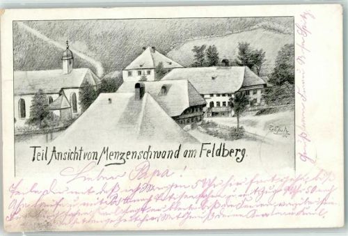 Menzenschwand 1903 Feldberg sign. P. Spitz