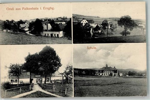 Falkenhain Schulhaus Kolonialwaren-Handlung