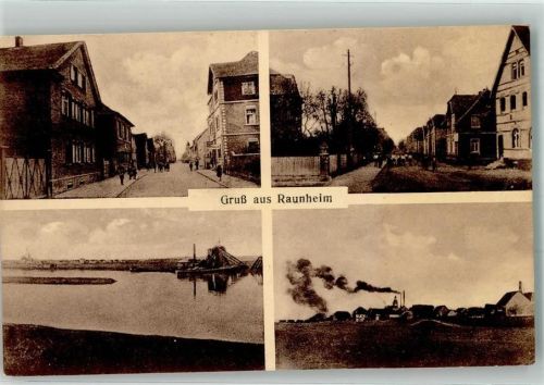 Raunheim Ortstrassen Raunheimer Waldsee Bahnpost Zug 1317