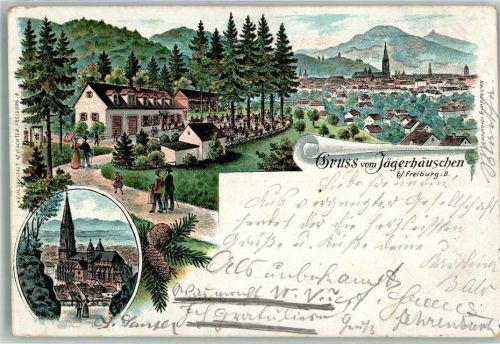 Herdern 1899 Gasthaus Jägerhäuschen