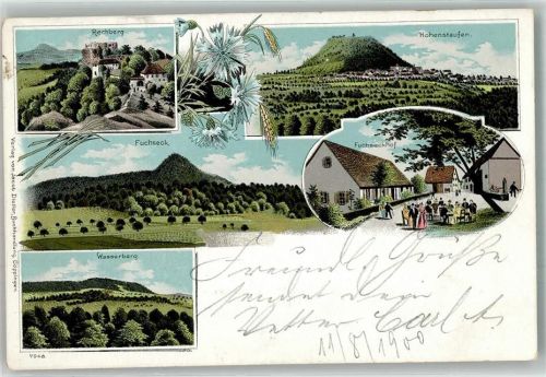 Hohenstaufen 1900 Rechberg Fuchseck Wasserberg Gasthaus Fuchseckhof