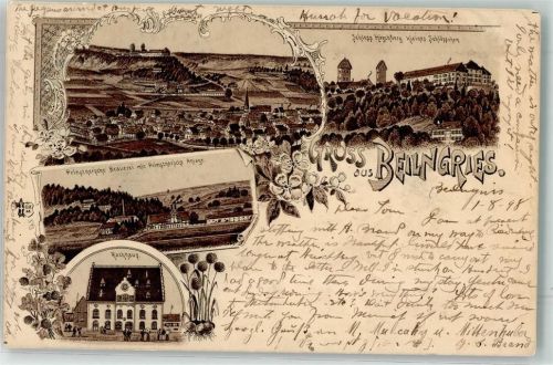 Beilngries 1898 Schloss Hirschberg Prinsnerische Brauerei Rathaus