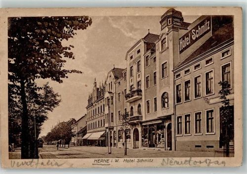 44623 W4690 Herne , Westf 1921 - Hotel Schmitz