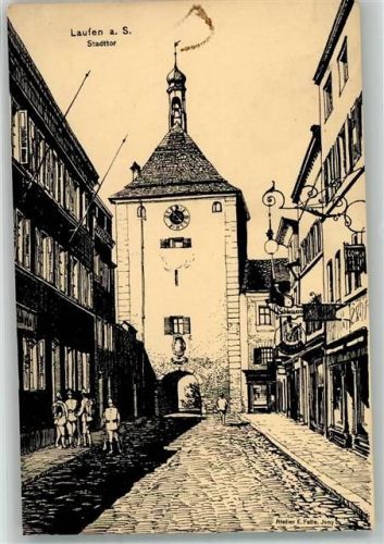 Laufen Stadttor Atelier E. Felle-Isny
