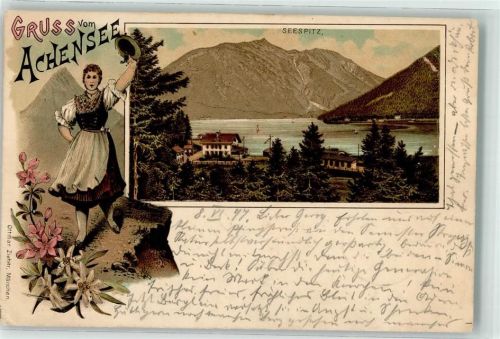 Seespitz 1897 Ottmar Zieher Achensee Tracht