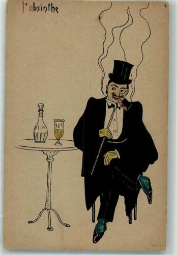 1899 Nr. 4 Verlag S.E.C. Torino I `Absinthe Anti Alkohol
