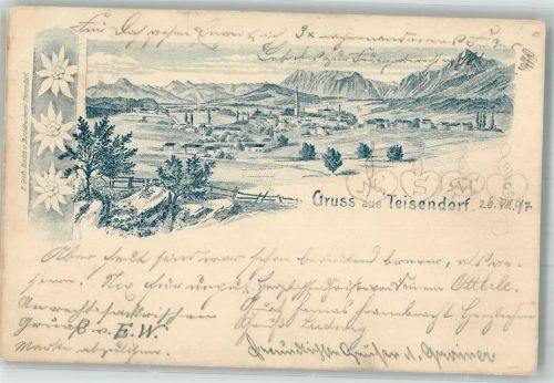 Teisendorf 1897 Verläufer Druck 1890 - 95 Teisendorf