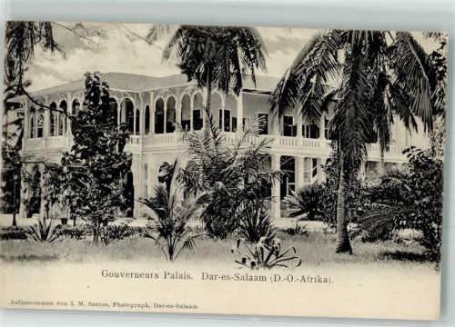 1905 Daresalaam Tansania Gouverneurs Palais Fotograf M. Santos