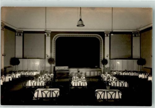 24937 W2390 Flensburg Foto AK Saal Bühne I.O.G.T. Antialkohol-Verein