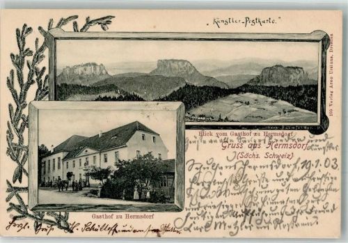 Hermsdorf 1903 Gasthaus zu Hermsdorf