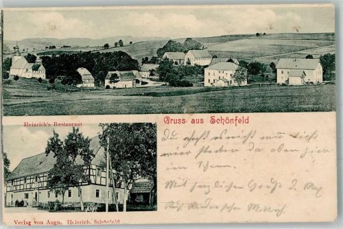 Schönfeld 1905 Heinrich`s Gasthaus