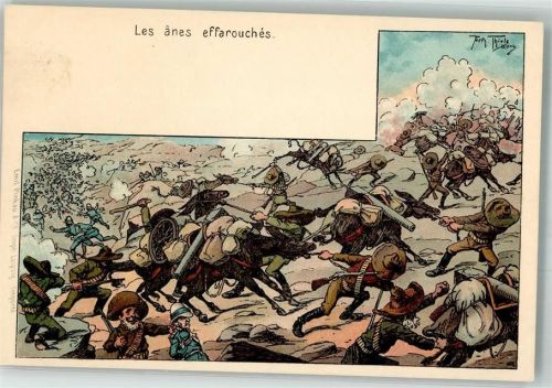 1900 Les anes aeffarouches , Die verängstigten Esel
