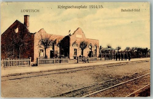 Lowitsch 1915 Bahnhof Feldpost WK I Nr. 112