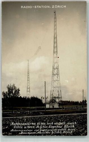 Zürich Station Antennentürme Rundfunk