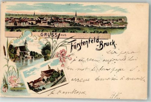 Fürstenfeldbruck 1899 Pfarrkirche