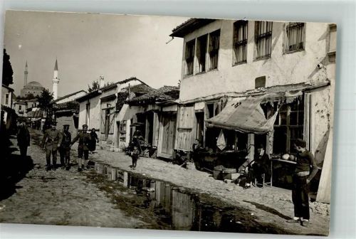 Prilep Str Ort handschriftlich Straßenszene Handlung