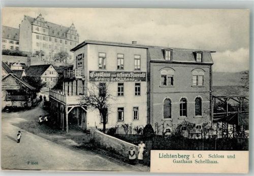 Lichtenberg 1906 Schloss Lichtenberg Gasthaus Schellhaas