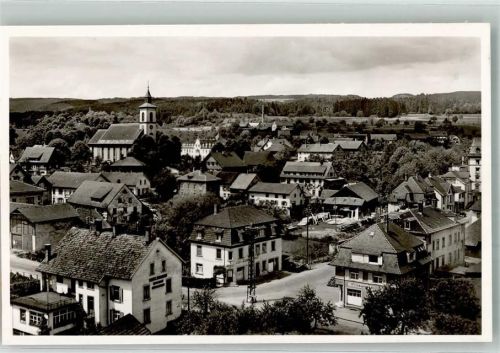 79730 W7886 Murg , Baden Gebrauchsspuren Foto AK Ortsansicht mit Kirche