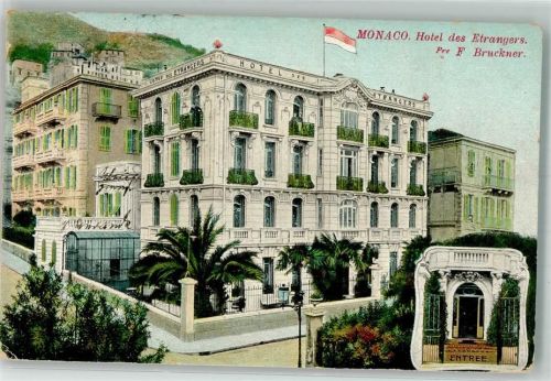 Monaco 1910 Hotel des Etrangers