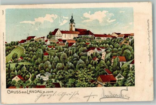 Landau 1902 Pfarrkirche Maria Himmelfahrt