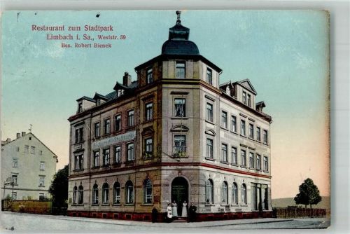Limbach-Oberfrohna 1914 Gasthaus zum Stadtpark