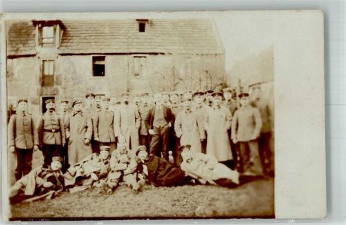 Obernkirchen 1914 Gruppenaufnahmme Soldaten