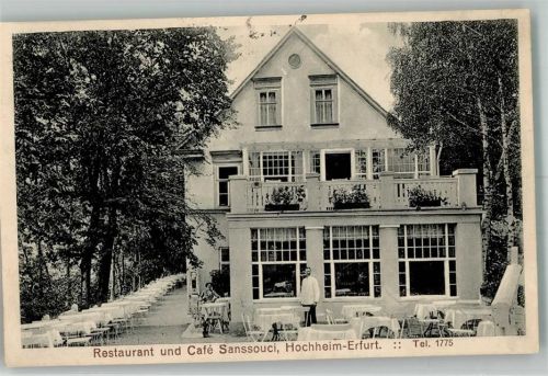 Hochheim 1913 Gasthaus Cafe Sanssouci
