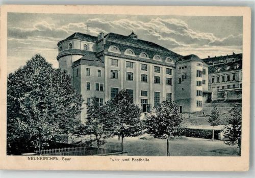 66538 W6680 Neunkirchen , Saar 1915 - Turn- und Festhalle