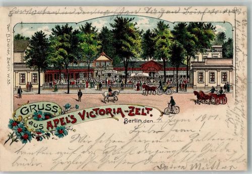 Tiergarten 1901 Apel's Victoria-Zelt Gartenwirtschaft