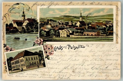 Pulsnitz 1899 Am Schlossteich Gasthaus Schützenhaus