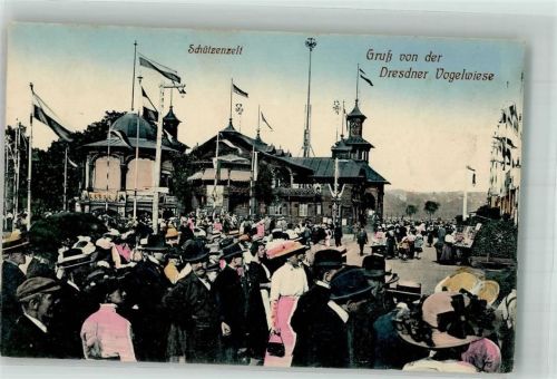 Dresden Volksfest Dresdner Vogelwiese Festgelände Schützenzelt