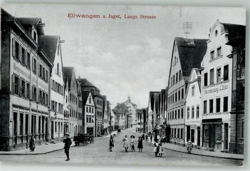Ellwangen 1911 Lange Straße Weinhandlung Zeller