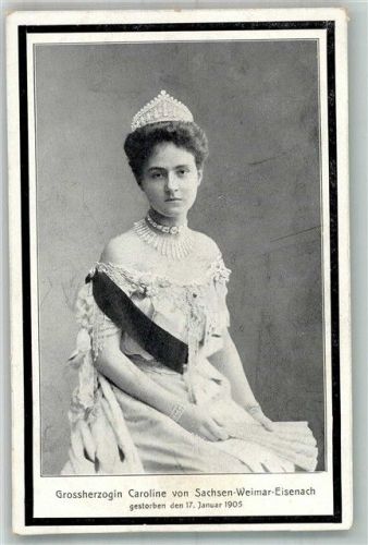 Großherzogin Caroline von Sachsen-Weimar Adel Sa. Mein.