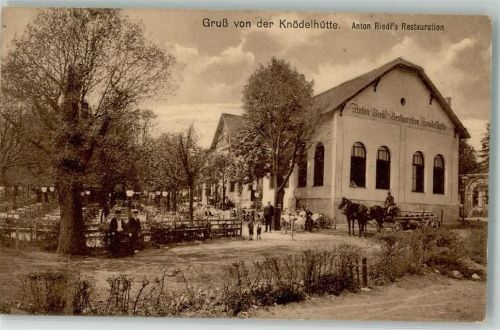 1140 Wien 14. Bezirk, Penzing 1912 Foto AK Gasthaus Riedl Knödelhütte