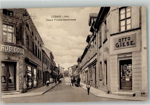 06869 O4522 Coswig , Anh - Obere Friederikenstraße Geschäft Goll Geschäft Otto Giese