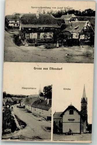 Ettendorf Spezereihandlung Josef Krieger Hauptstraße Kirche