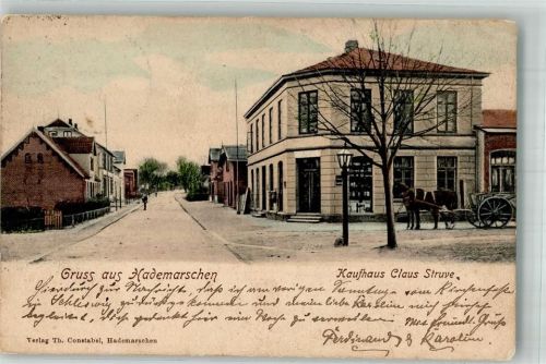 Hanerau-Hademarschen 1901 Kaufhaus Struve Fuhrwerk