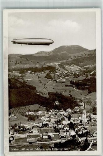 Schönau Fliegeraufnahme Zeppelin-Luftschiff über dem Belchen