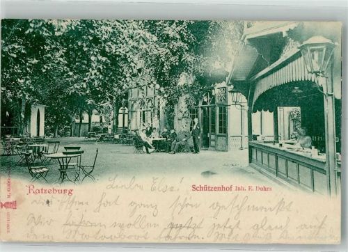Ratzeburg Gasthaus Schützenhof Gartenwirtschaft Aussenschenke