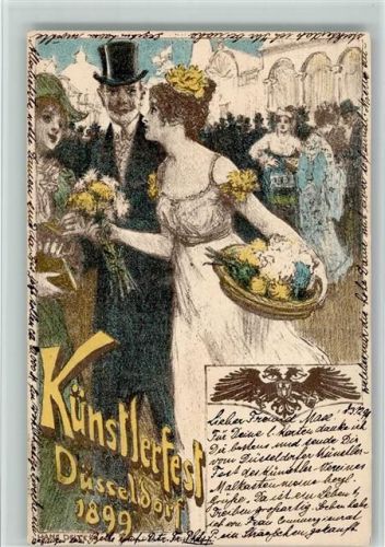 W4000 Düsseldorf Künstlerfest Jugendstil 1899 Kunstgeschichte Düsseldorf BOAKC