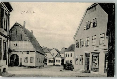 Bünde Bahnhofstraßen-Anfang Drogerie Paul Wohlgemuth
