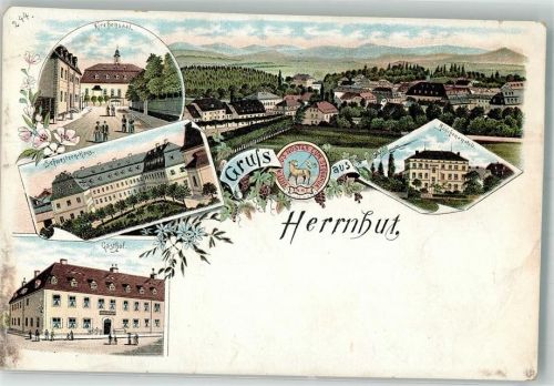 Herrnhut Vorläufer Schwesternhaus Mädchenanstalt Gasthaus Kirchensaal