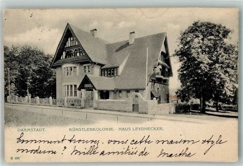 Darmstadt 1907 Künstlerkolonie Haus Leydhecker