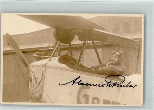 Leipzig Originalunterschrift einer Pilotin