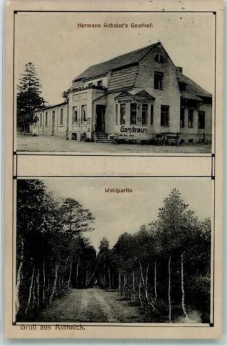 Rüthnick 1916 Waldweg Gasthaus Schulze